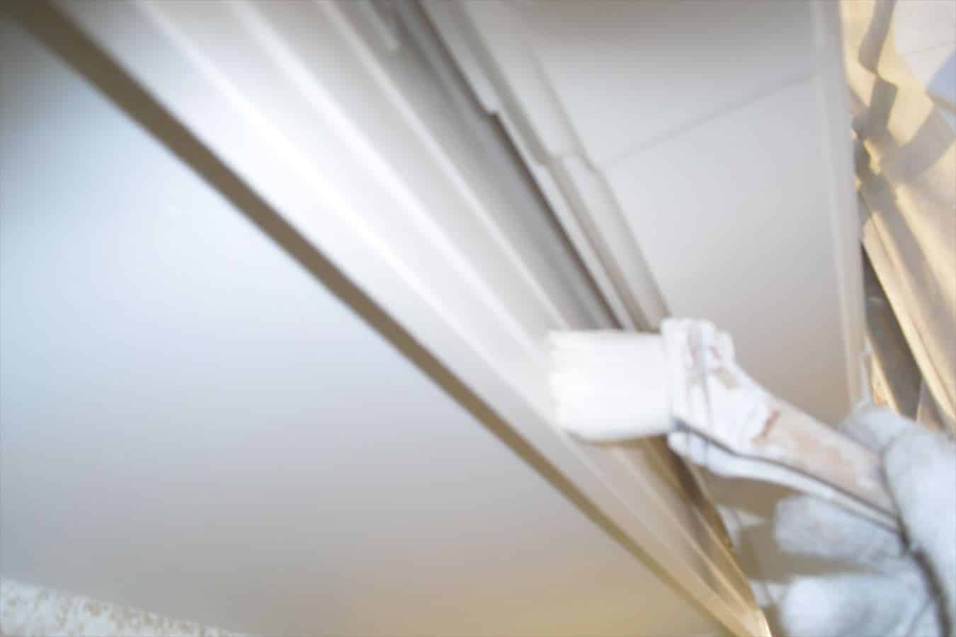 破風の上塗り