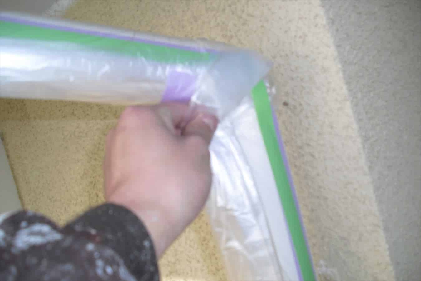 雨樋の養生