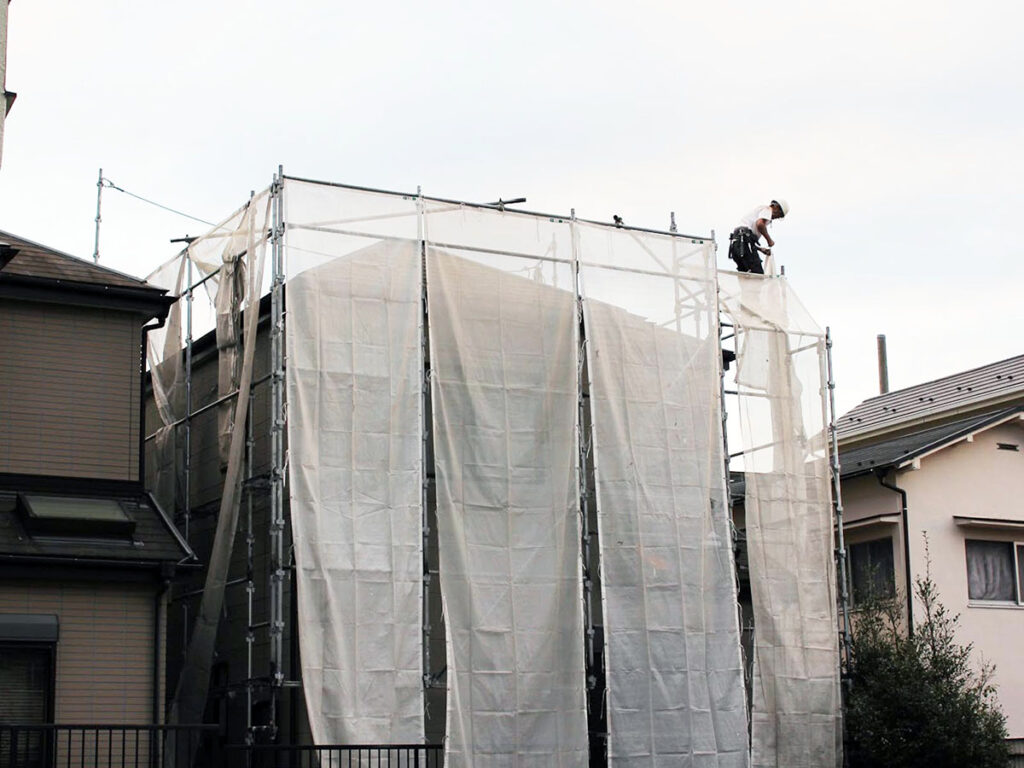 scaffold_006 | 外壁塗装は神奈川県横浜市の塗装職人