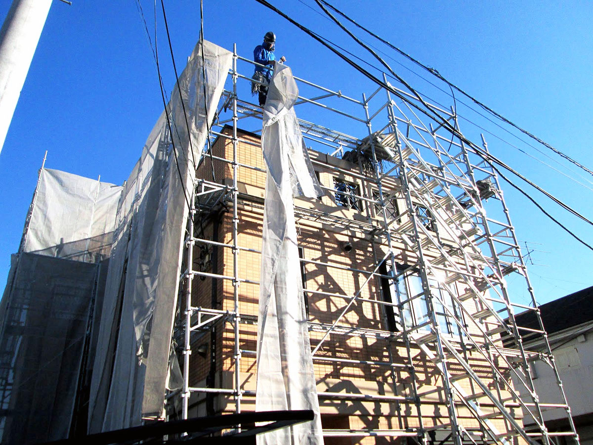 scaffold_007 | 外壁塗装は神奈川県横浜市の塗装職人